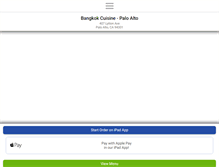 Tablet Screenshot of bangkokcuisinepaloalto.com